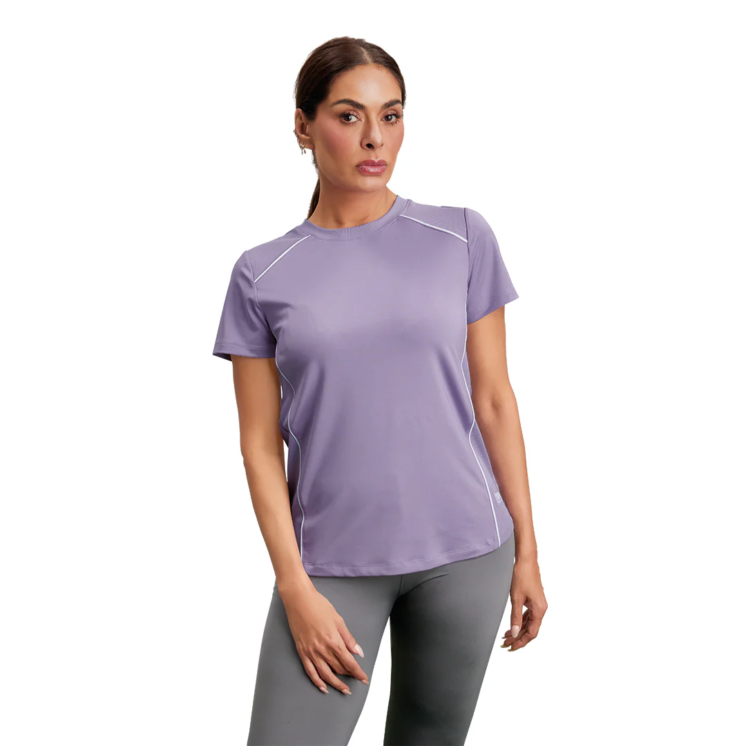 PLAYERA MORADA CON COSTURAS 80175