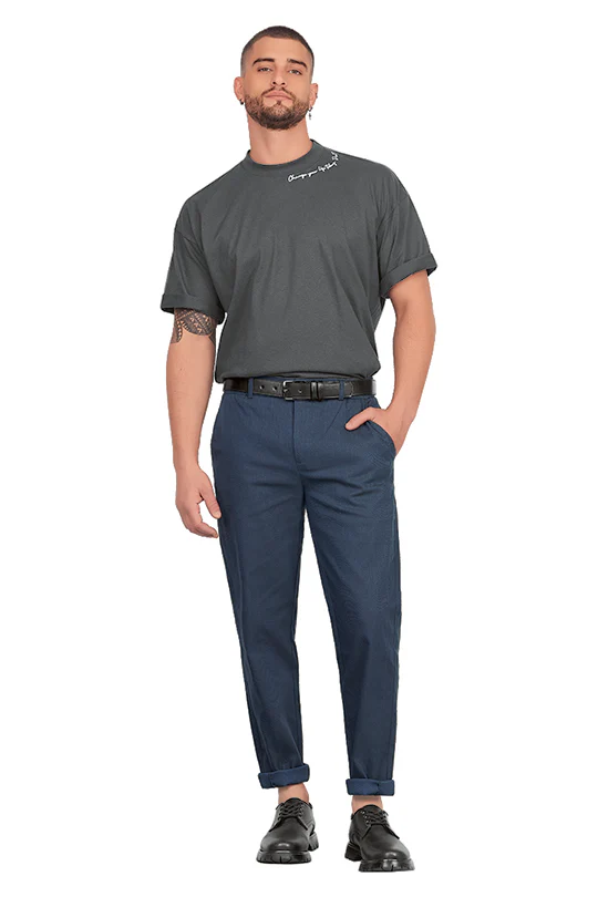 PLAYERA OVERSIZED GRIS 31112