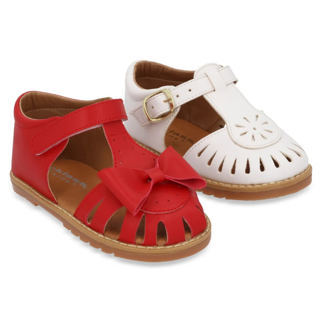 SANDALIA CASUAL BLANCO Y ROJO CON ADORNO DUO 699 - Image 7
