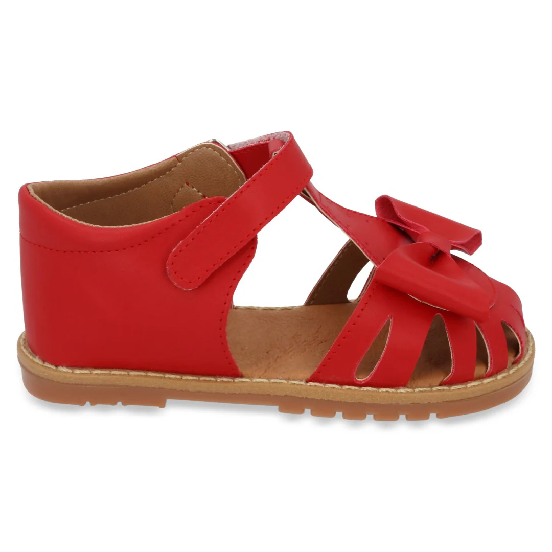 SANDALIA CASUAL BLANCO Y ROJO CON ADORNO DUO 699 - Image 9