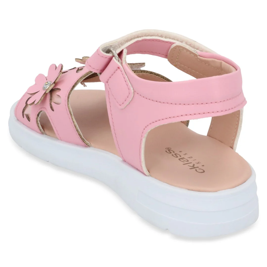 SANDALIA CASUAL BLANCO Y ROSA CON ADORNO DUO 696 - Image 10