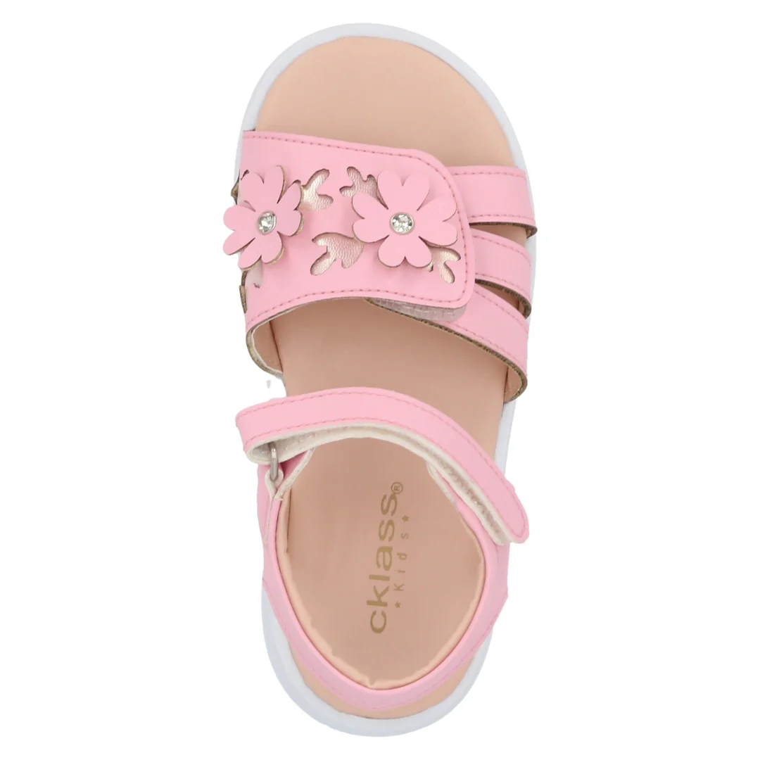 SANDALIA CASUAL BLANCO Y ROSA CON ADORNO DUO 696 - Image 12