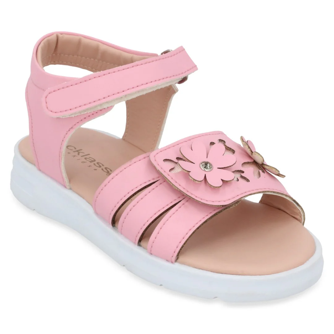 SANDALIA CASUAL BLANCO Y ROSA CON ADORNO DUO 696 - Image 8