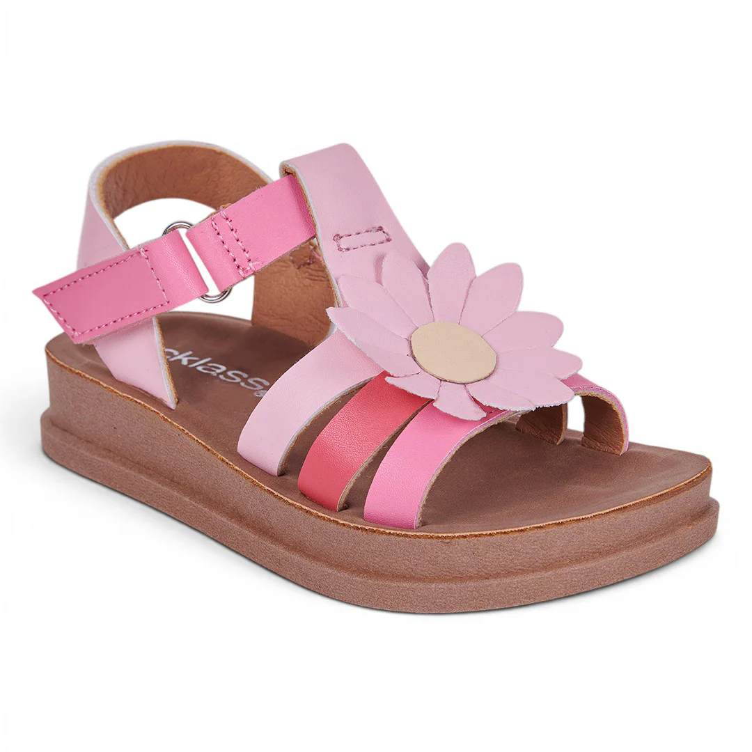SANDALIA CON FLOR MULTICOLOR 10656