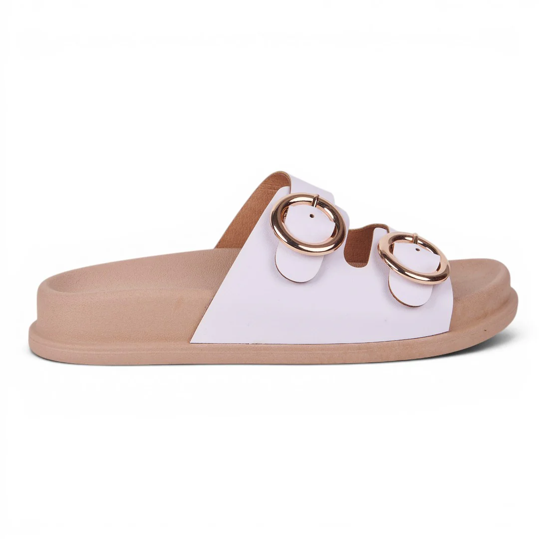 SANDALIA CONFORT DE DOBLE HEBILLA BLANCO 14484 - Image 2
