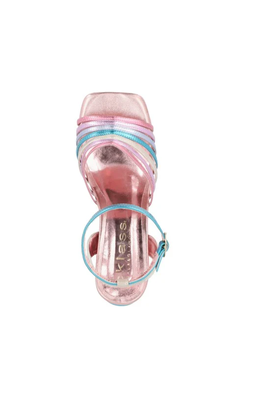 SANDALIA DE MEDIA PLATAFORMA MULTICOLOR 23929 - Image 4