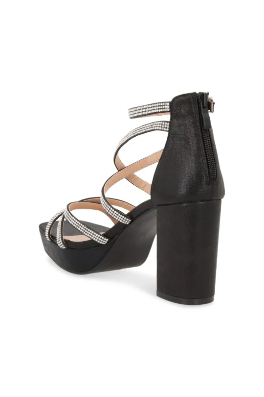 SANDALIA DE MEDIA PLATAFORMA NEGRO 72003 - Image 3