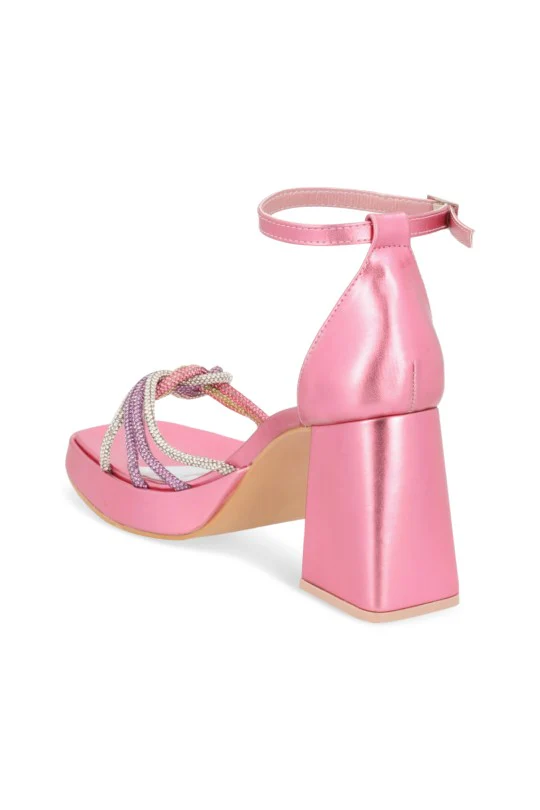 SANDALIA DE MEDIA PLATAFORMA ROSA 19608 - Image 3