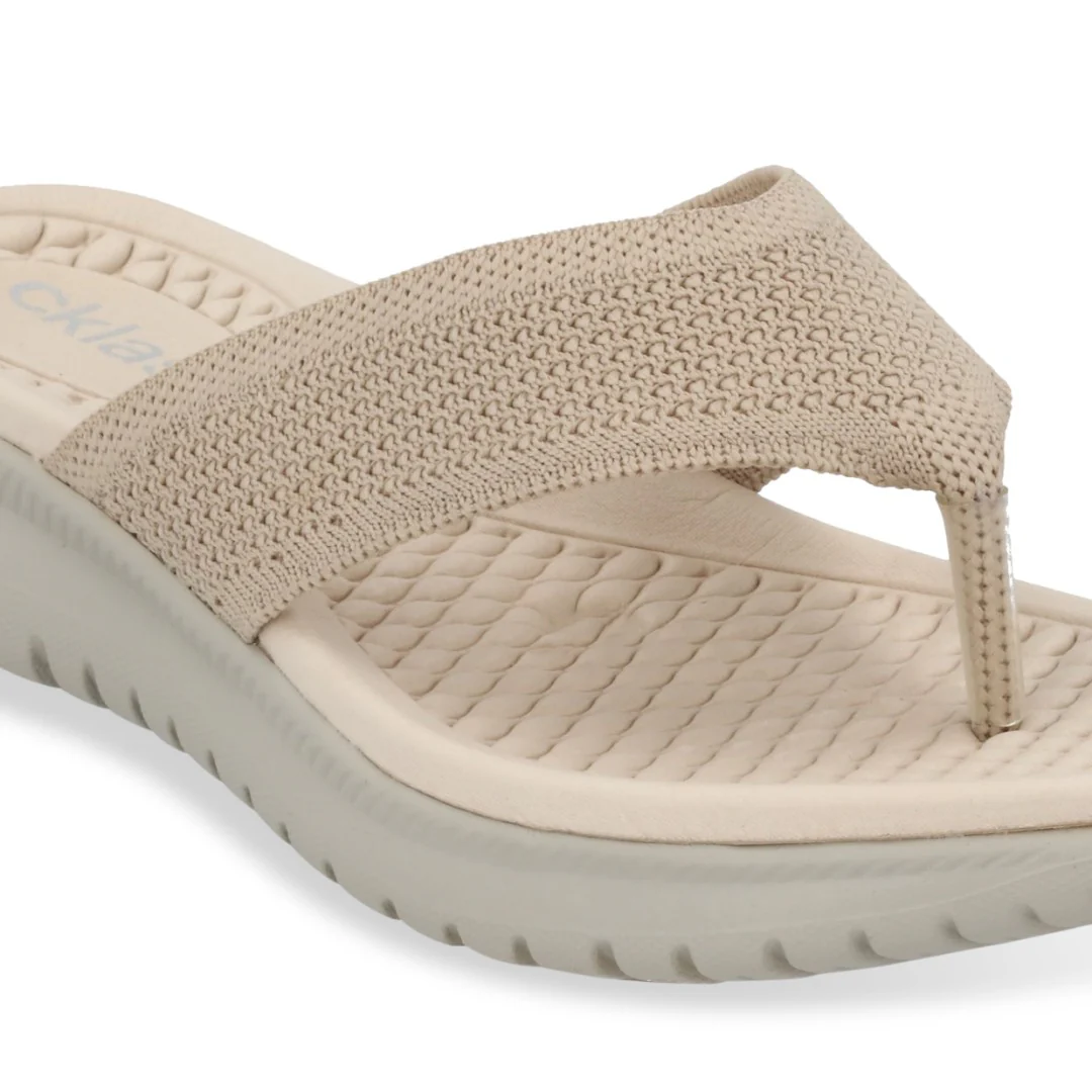 SANDALIA DE PISO MUJER BEIGE CON HORCAPOLLO 70466 - Image 6