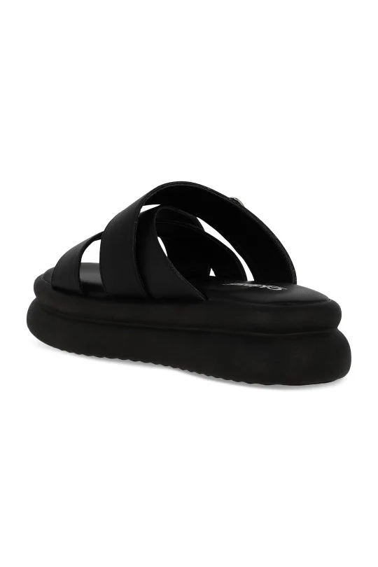 SANDALIA DE PISO NEGRO CON ADORNO 33068 - Image 3