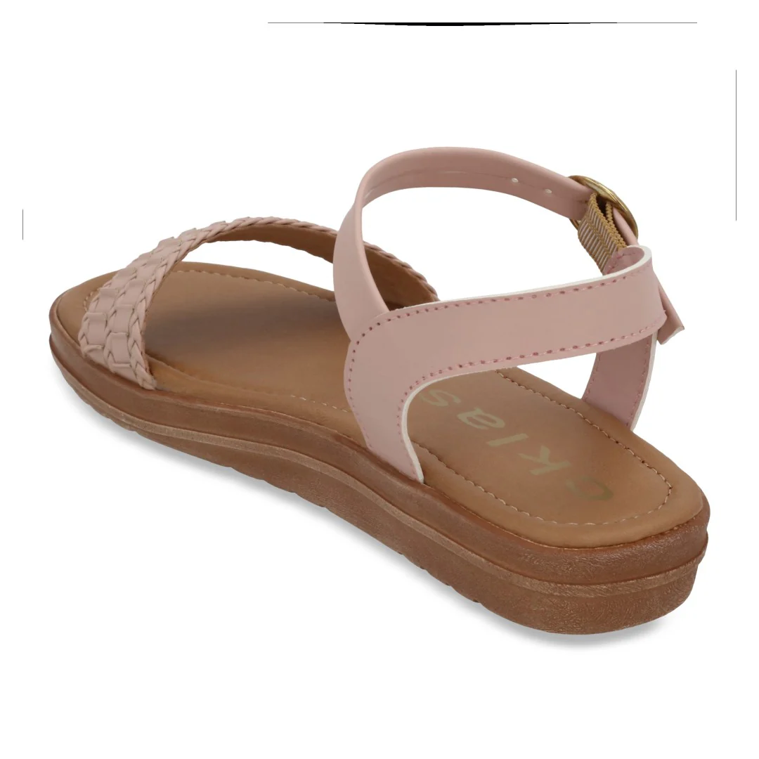 SANDALIA DE PISO ROSA CON HEBILLA 04099 - Image 3