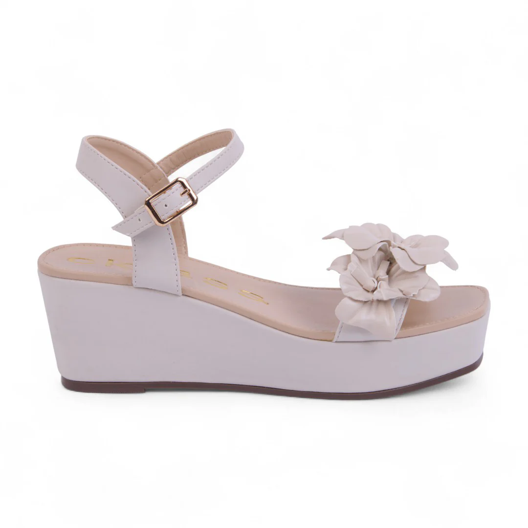 SANDALIA DE PLATAFORMA IVORY FLORES 10630 - Image 2
