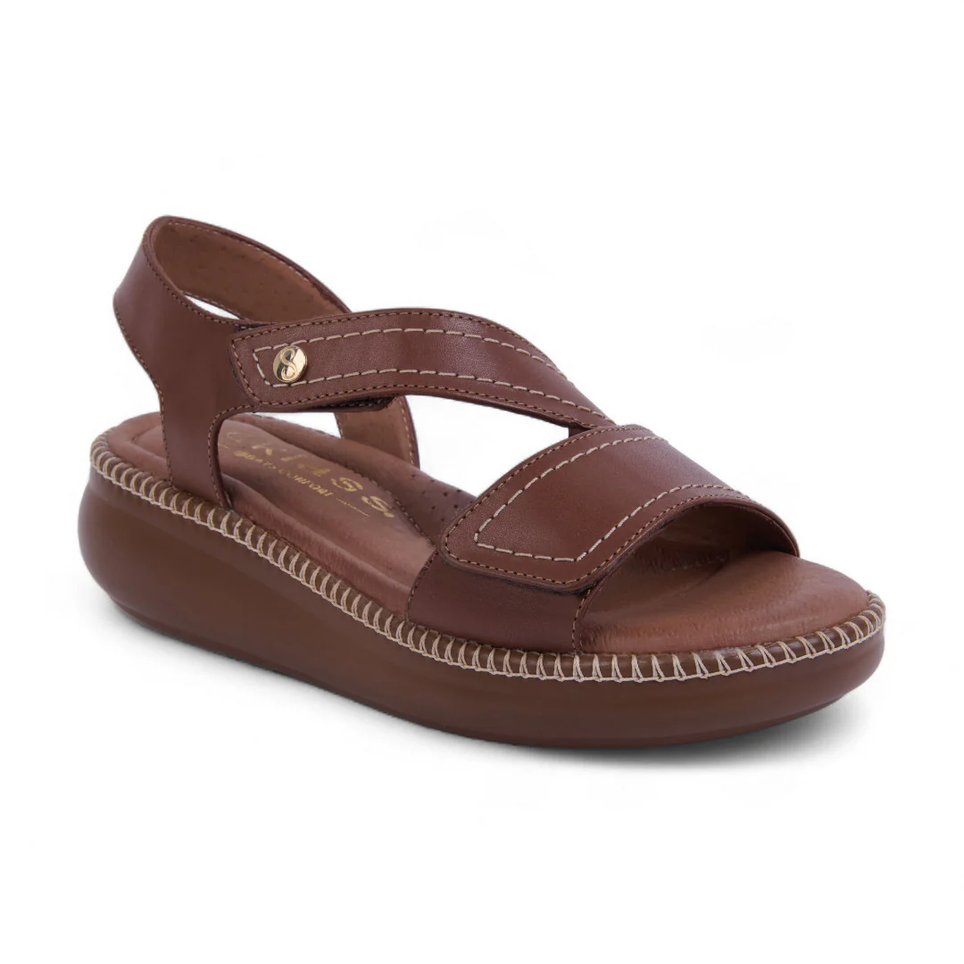 SANDALIA DE PLATAFORMA MIEL CONTACTEL 27908