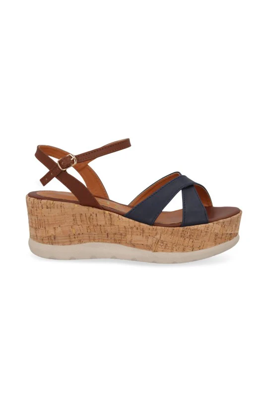 SANDALIA DE PLATAFORMA MULTICOLOR CON HEBILLA 32219 - Image 2