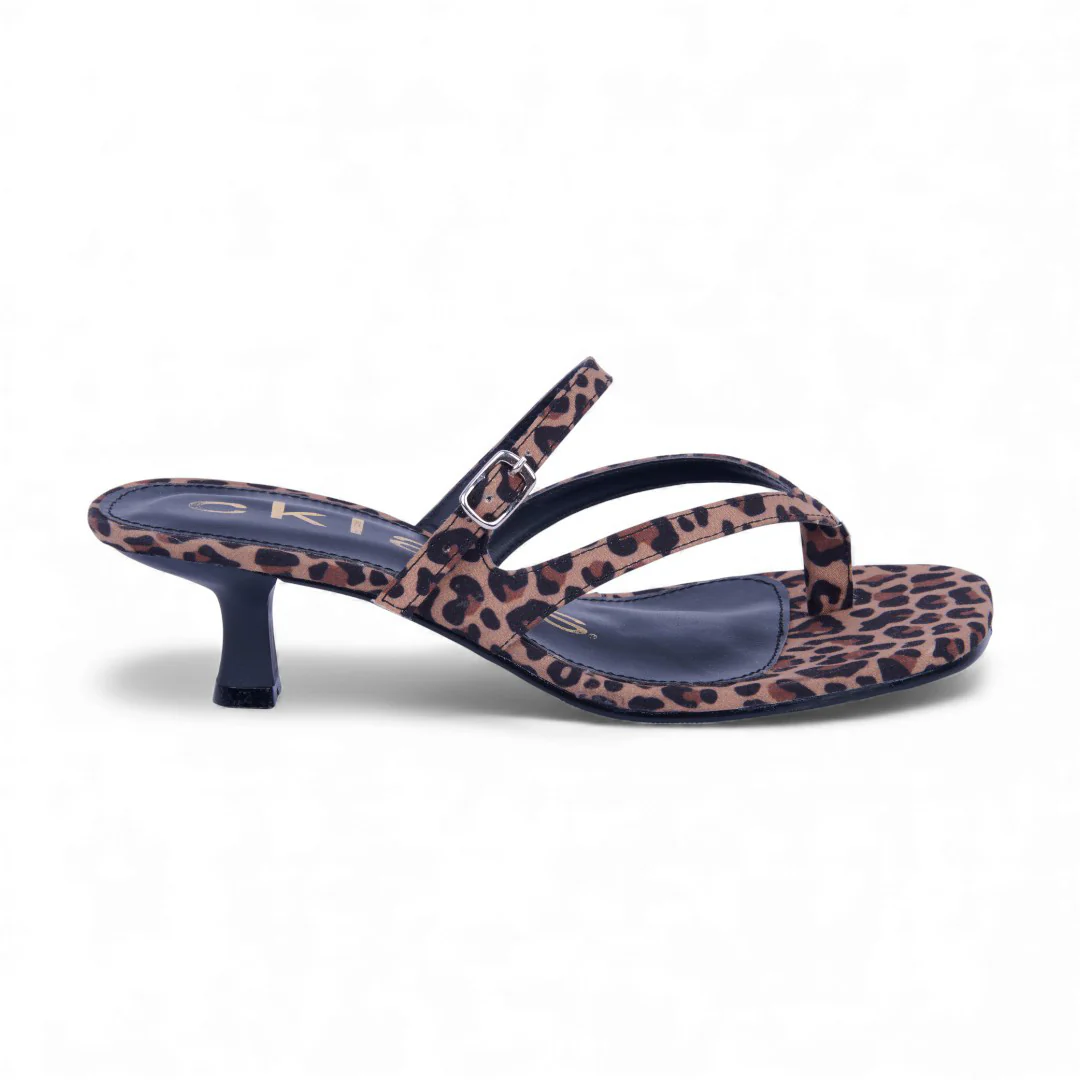 SANDALIA DE TACÓN ANIMAL PRINT DESTALONADO 21558 - Image 2