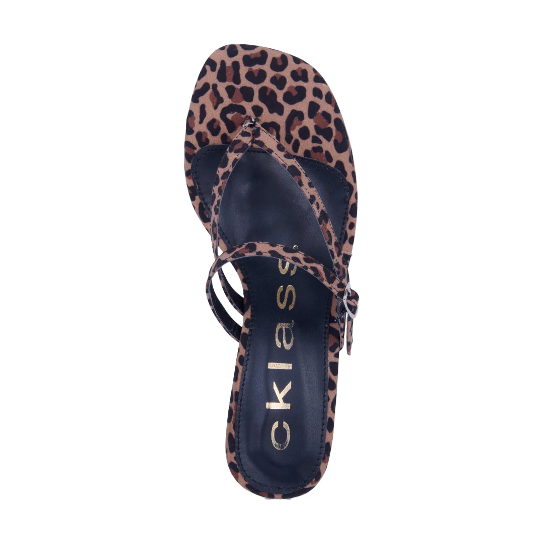SANDALIA DE TACÓN ANIMAL PRINT DESTALONADO 21558 - Image 5