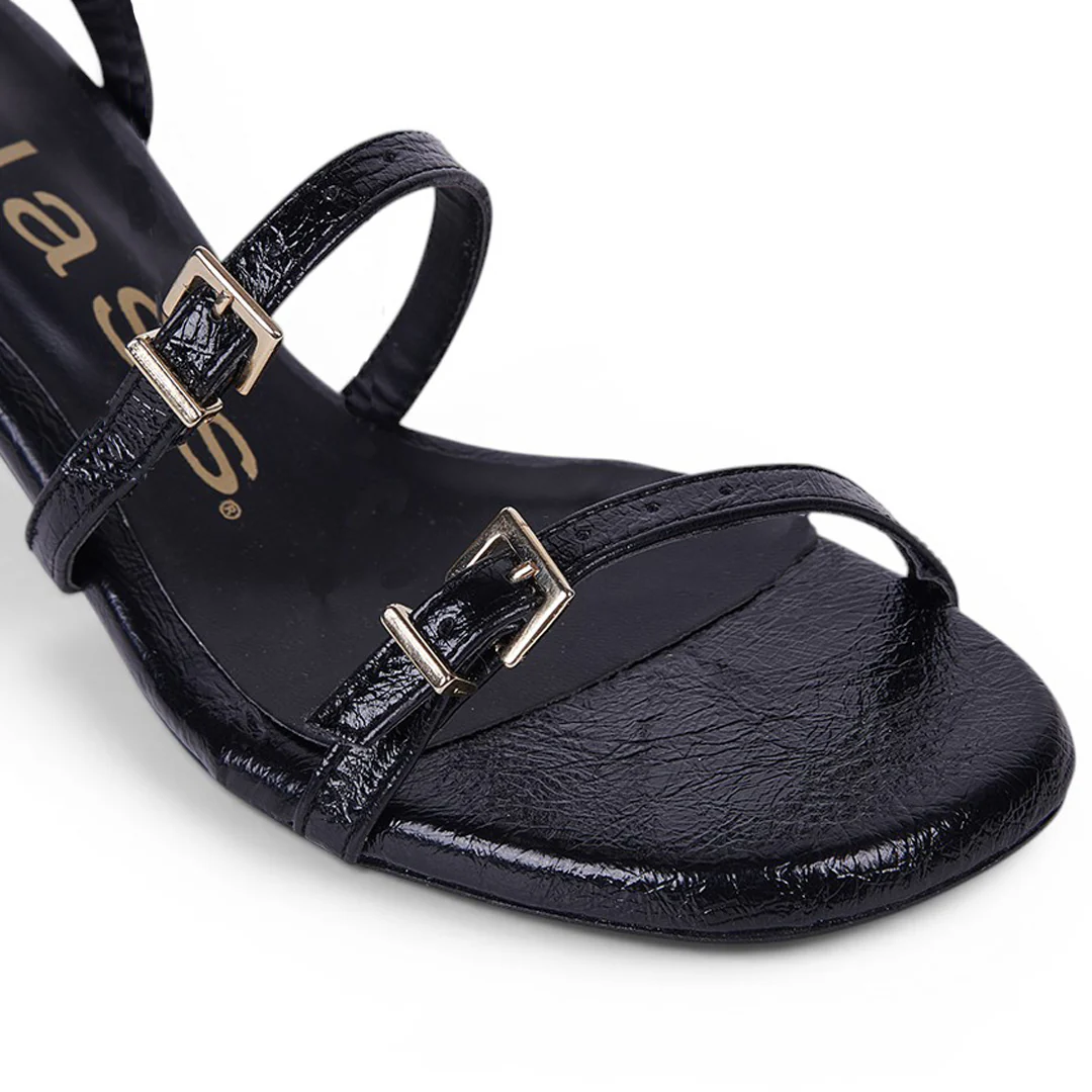 SANDALIA DE TACÓN CON TIRAS NEGRO 32244 - Image 6