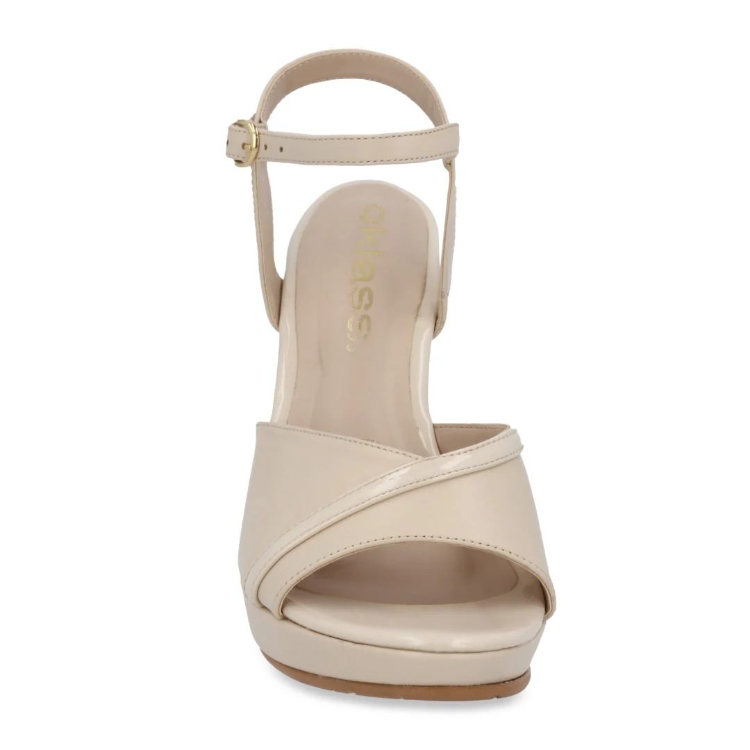 SANDALIA DE TACÓN IVORY CON HEBILLA 03930 - Image 4