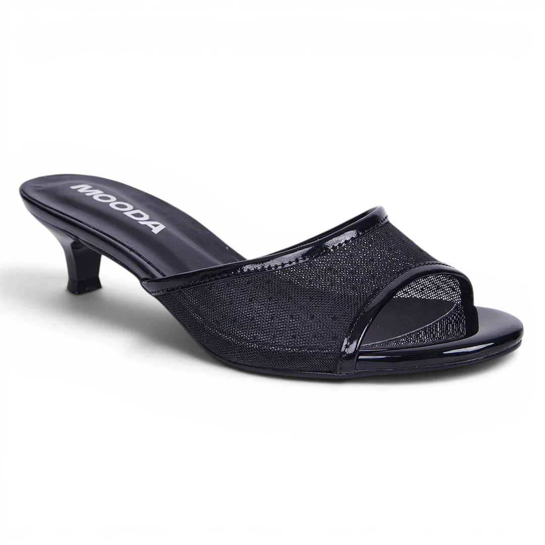 SANDALIA DE TACÓN NEGRO 35402