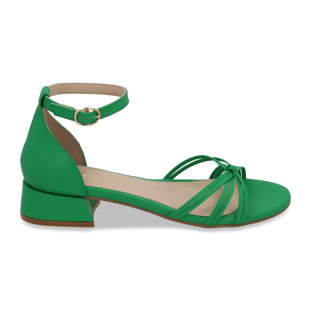 SANDALIA DE TACÓN VERDE CON PULSERA 73144 - Image 2