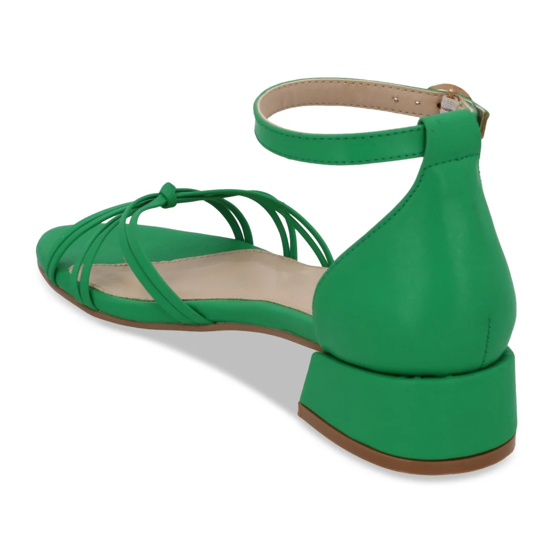 SANDALIA DE TACÓN VERDE CON PULSERA 73144 - Image 3
