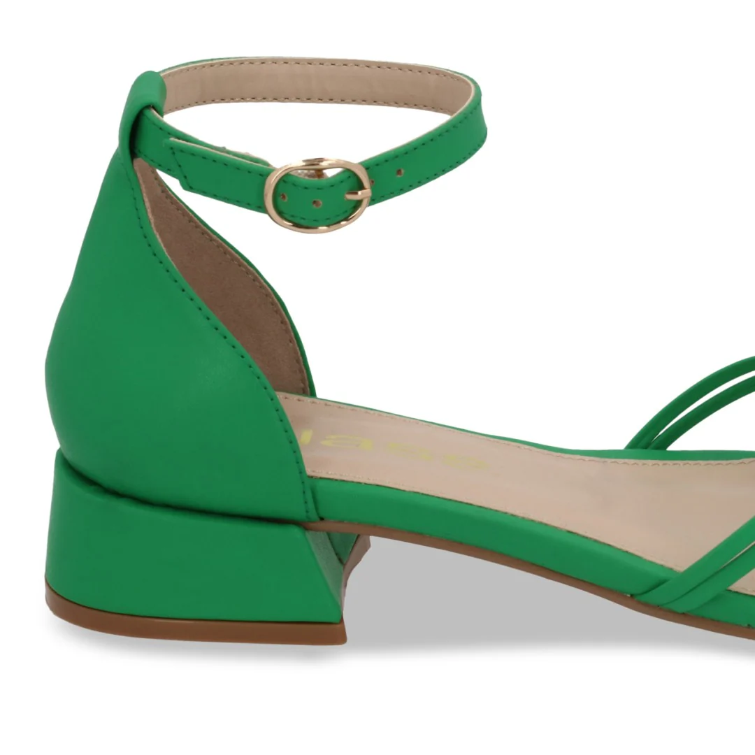 SANDALIA DE TACÓN VERDE CON PULSERA 73144 - Image 6