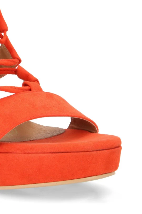 SANDALIA MEDIA PLATAFORMA NARANJA TIRA AJUSTABLE 24243 - Image 6