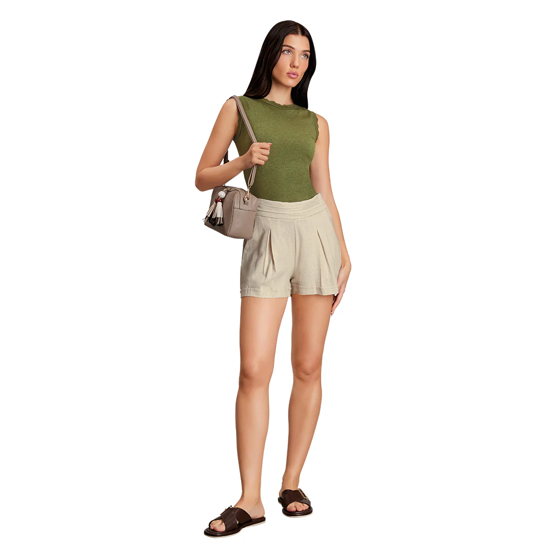 SHORT BEIGE PLISADO 40115 - Image 3
