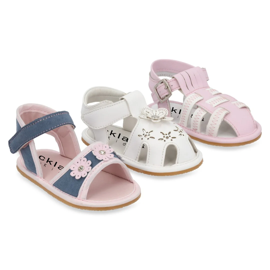 SIX 491 SANDALIA AZUL, BLANCO Y LILA