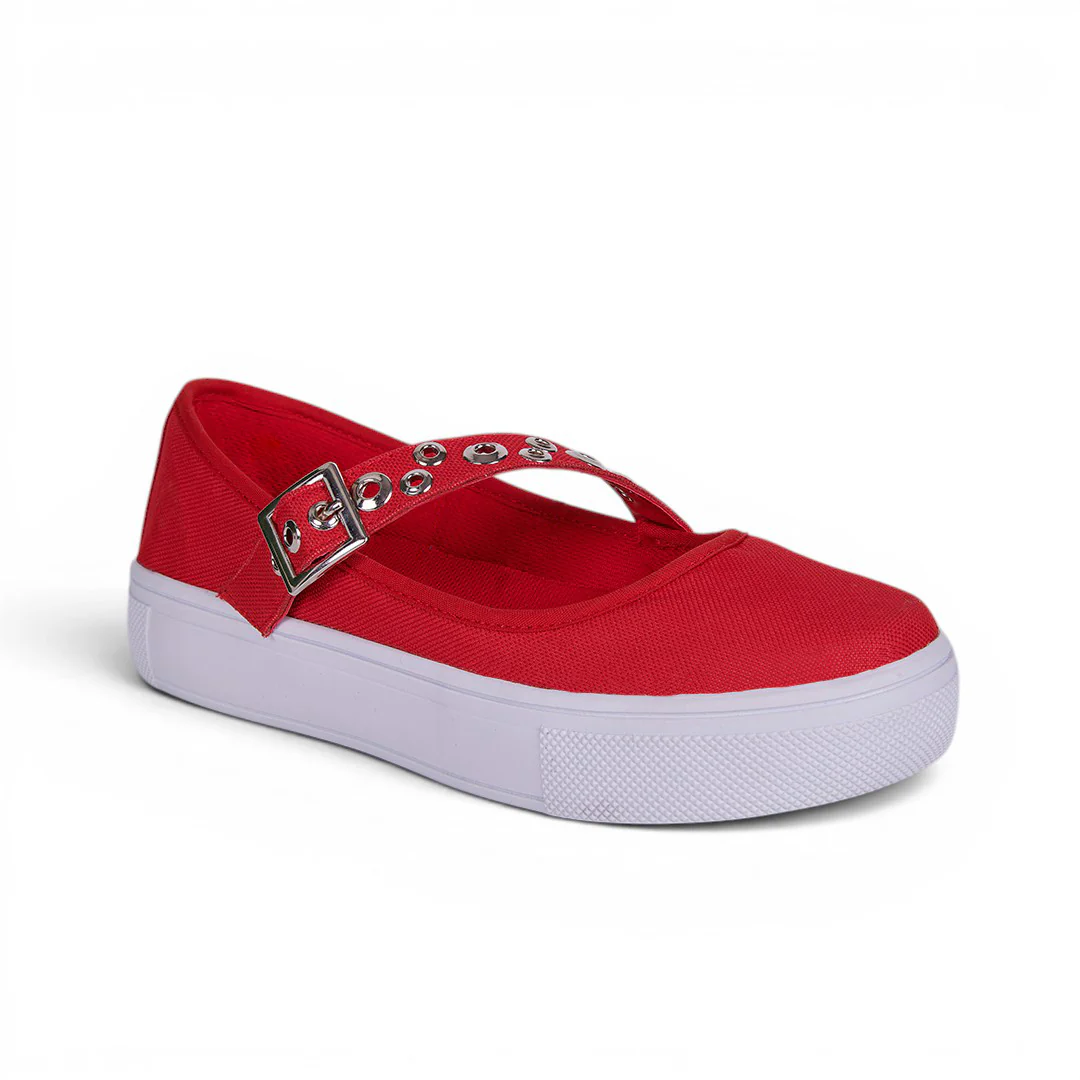 SNEAKERINA CON HEBILLA ROJO 35751