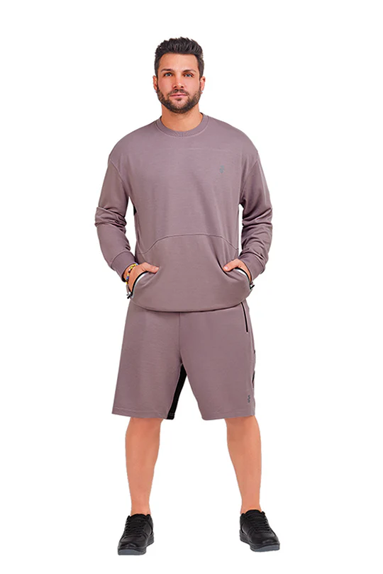 SUDADERA ROSA CON BOLSILLO DE CIERRES 81832 - Image 2