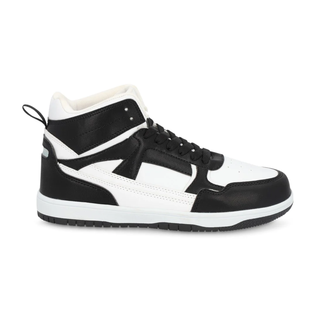 TENIS ABOTINADO NEGRO CON CINTAS 56466 - Image 2