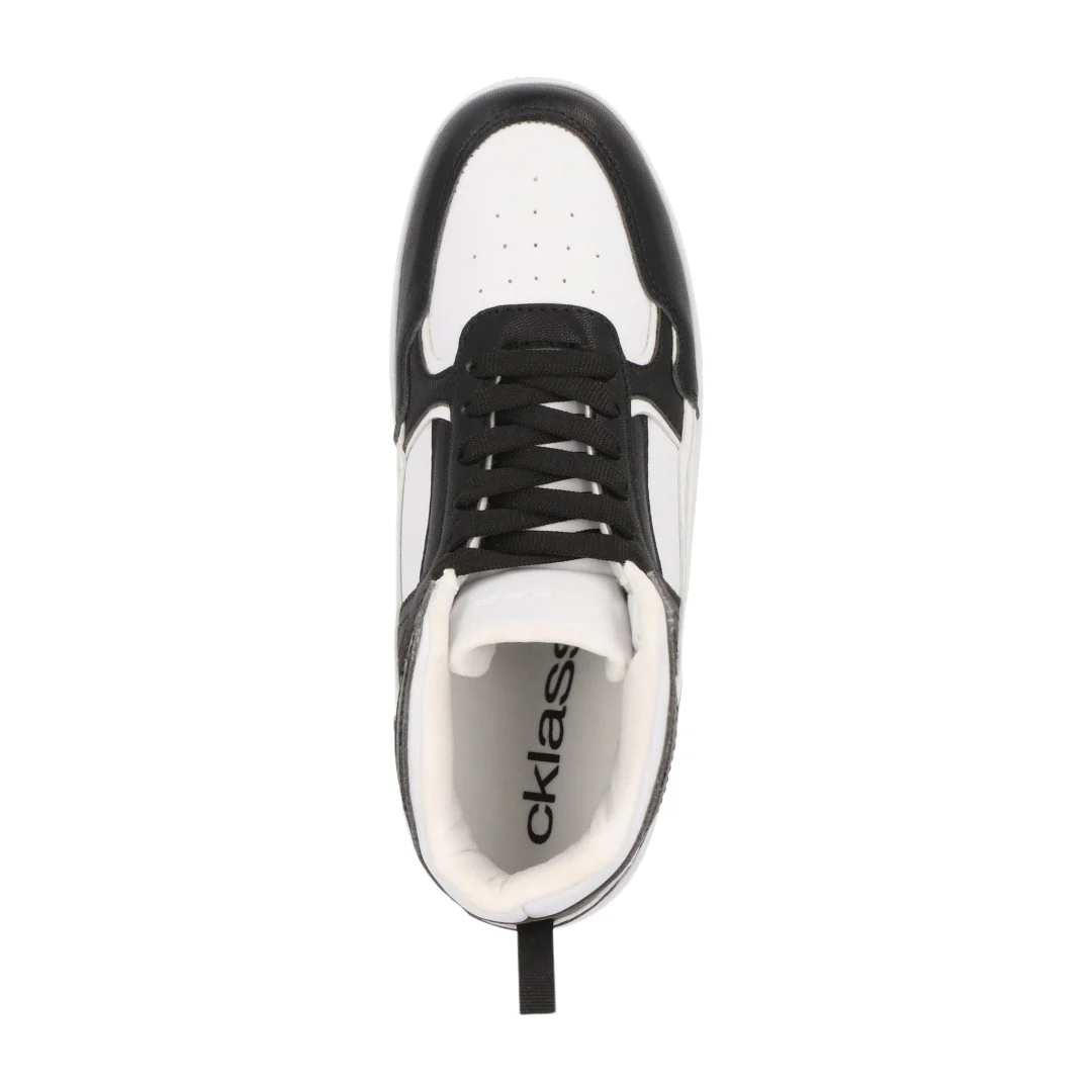 TENIS ABOTINADO NEGRO CON CINTAS 56466 - Image 4