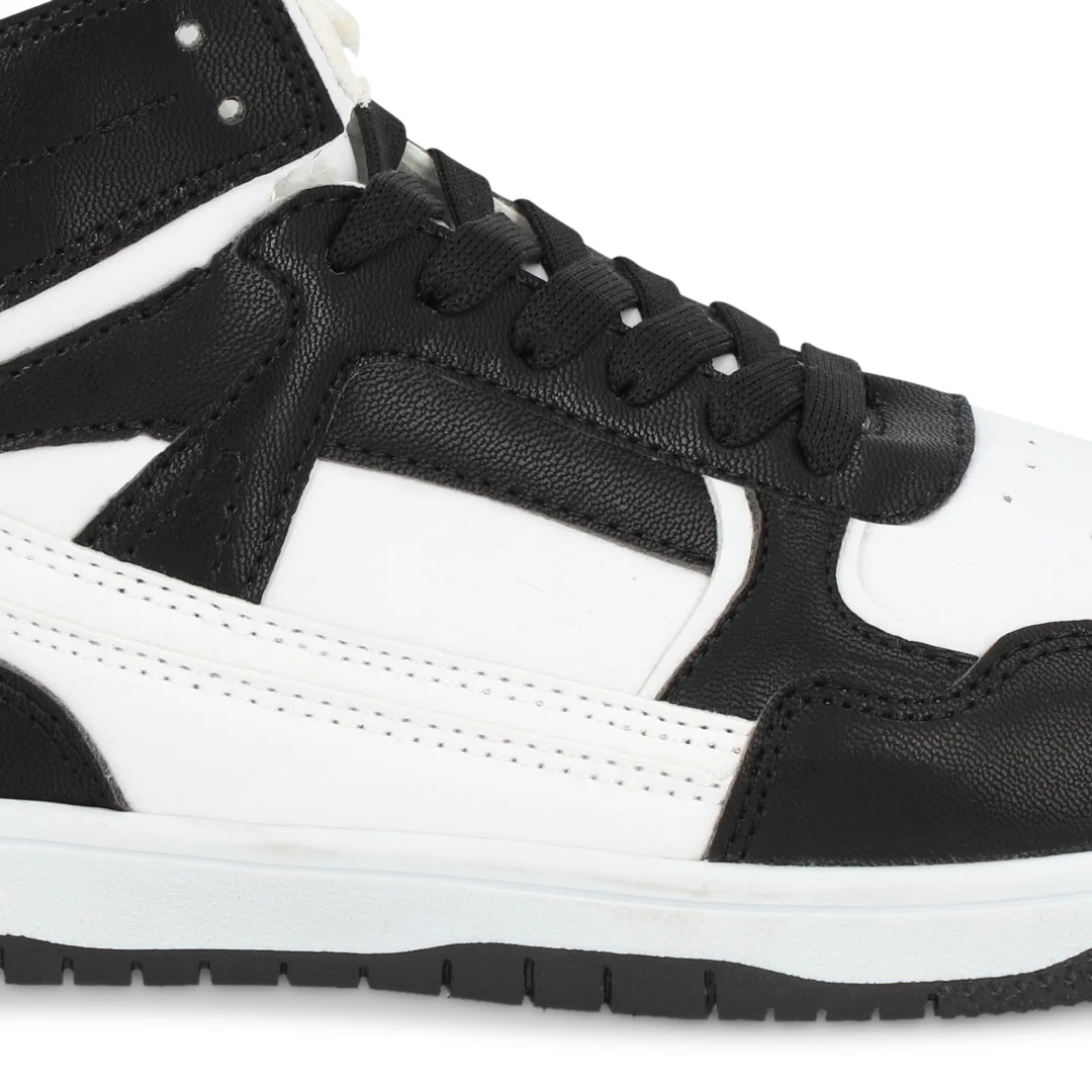 TENIS ABOTINADO NEGRO CON CINTAS 56466 - Image 6