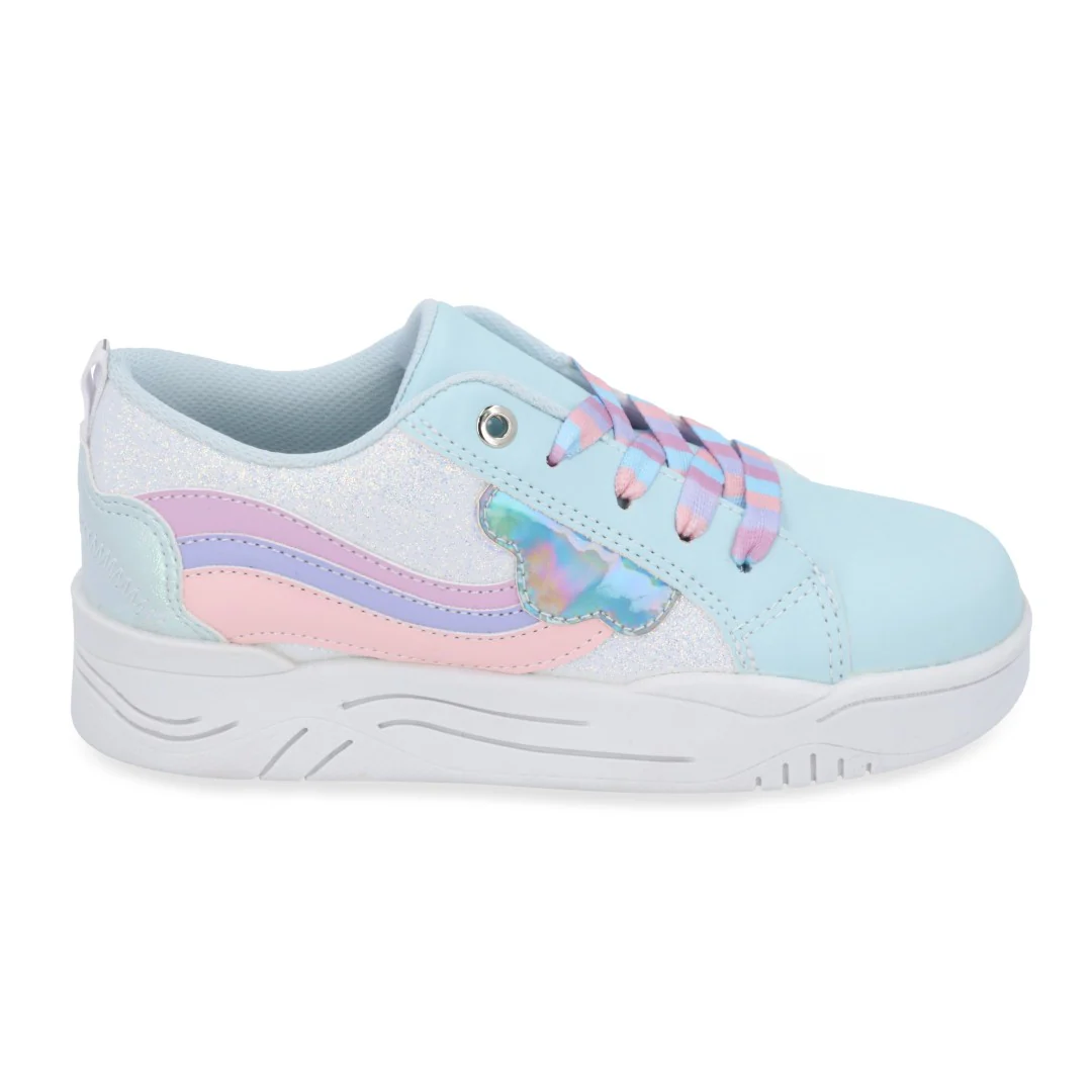 TENIS CASUAL AZUL CON ADORNO 28598 - Image 2