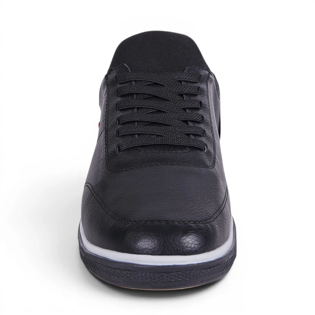 TENIS CASUAL LISO CON DETALLE MÍNIMO NEGRO 54201 - Image 5