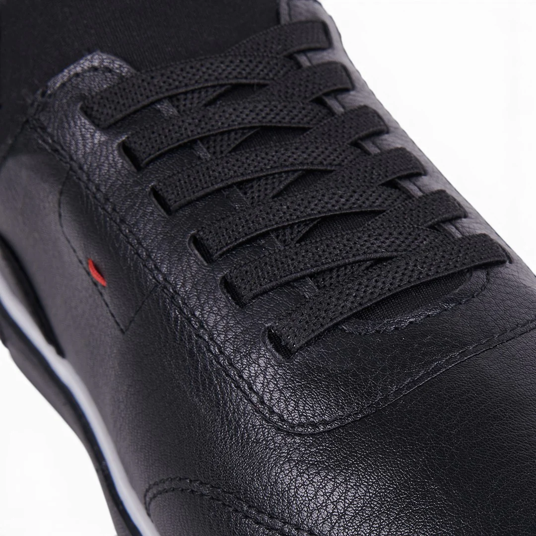 TENIS CASUAL LISO CON DETALLE MÍNIMO NEGRO 54201 - Image 6