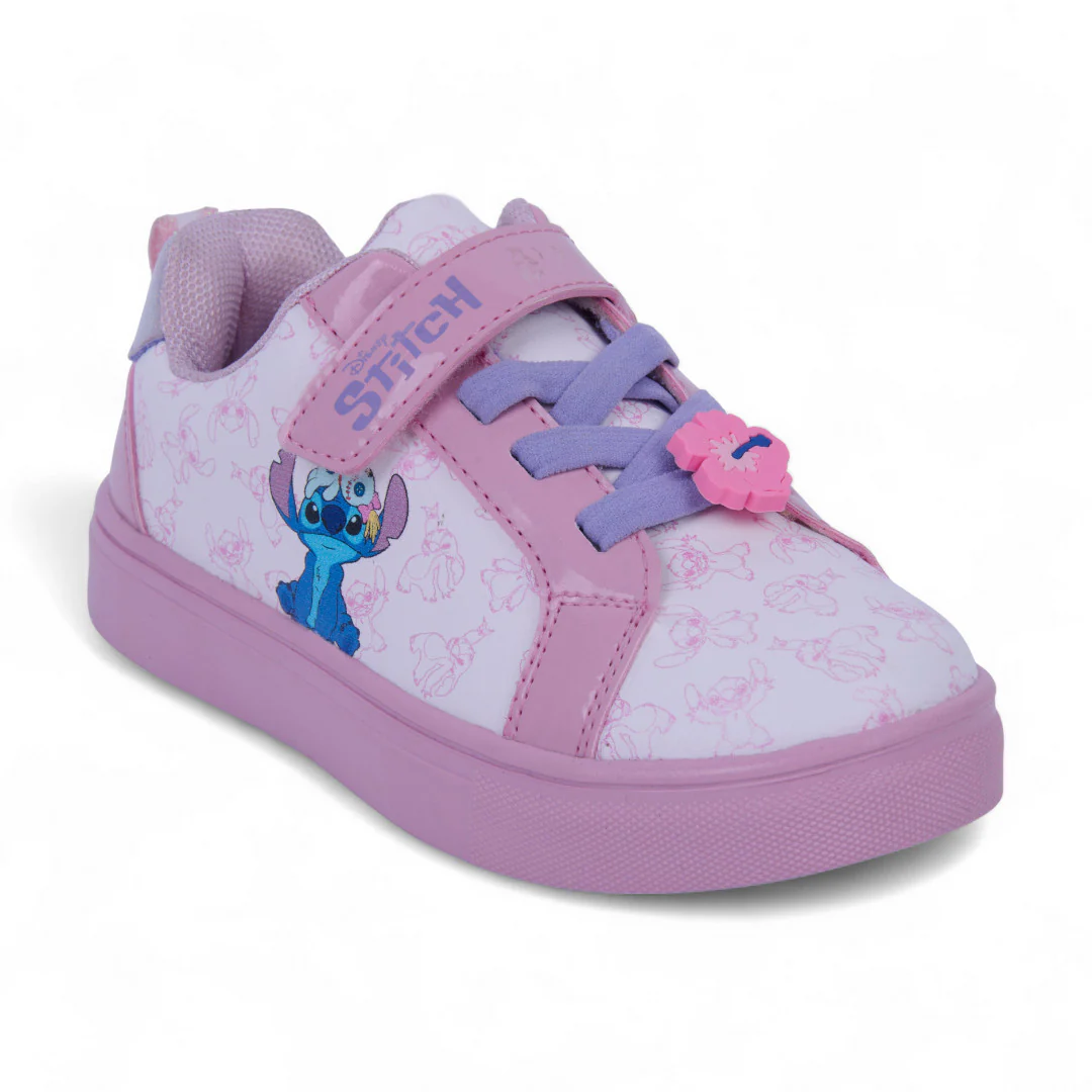 TENIS CASUAL ROSA CON ESTAMPADO DE STICH 09815