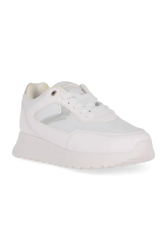 TENIS DE PISO BLANCO CON CINTAS 02255