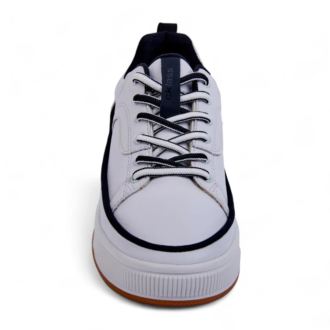 TENIS DE PISO BLANCO CON PESPUNTE DECORATIVO 28701 - Image 4
