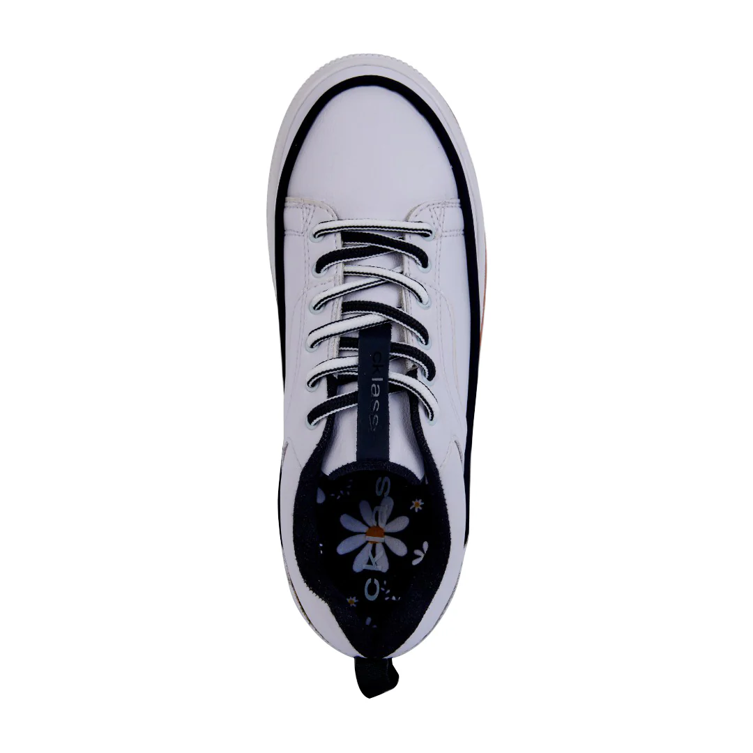 TENIS DE PISO BLANCO CON PESPUNTE DECORATIVO 28701 - Image 5