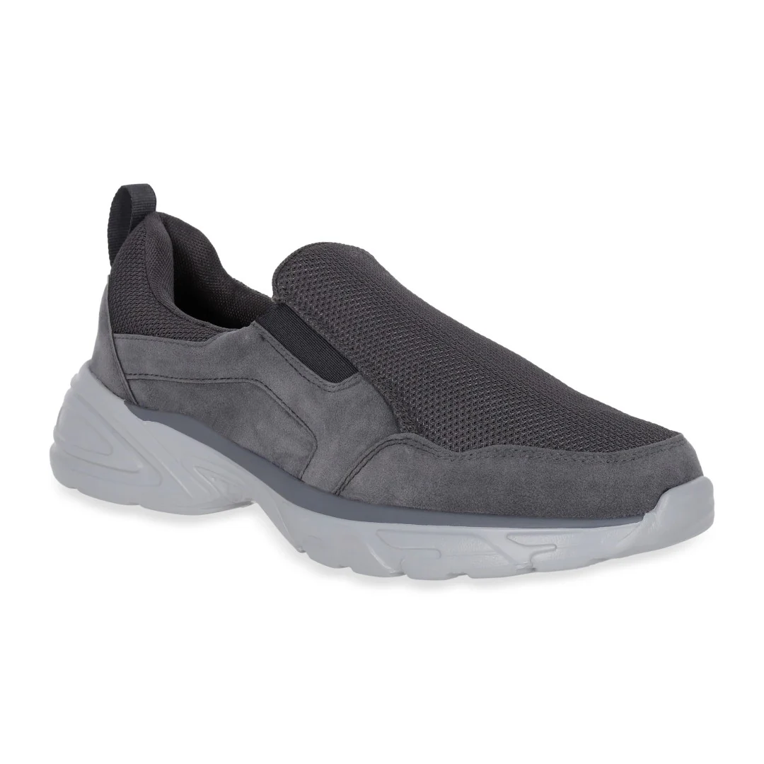 TENIS DE PISO GRIS SINTÉTICO 00310