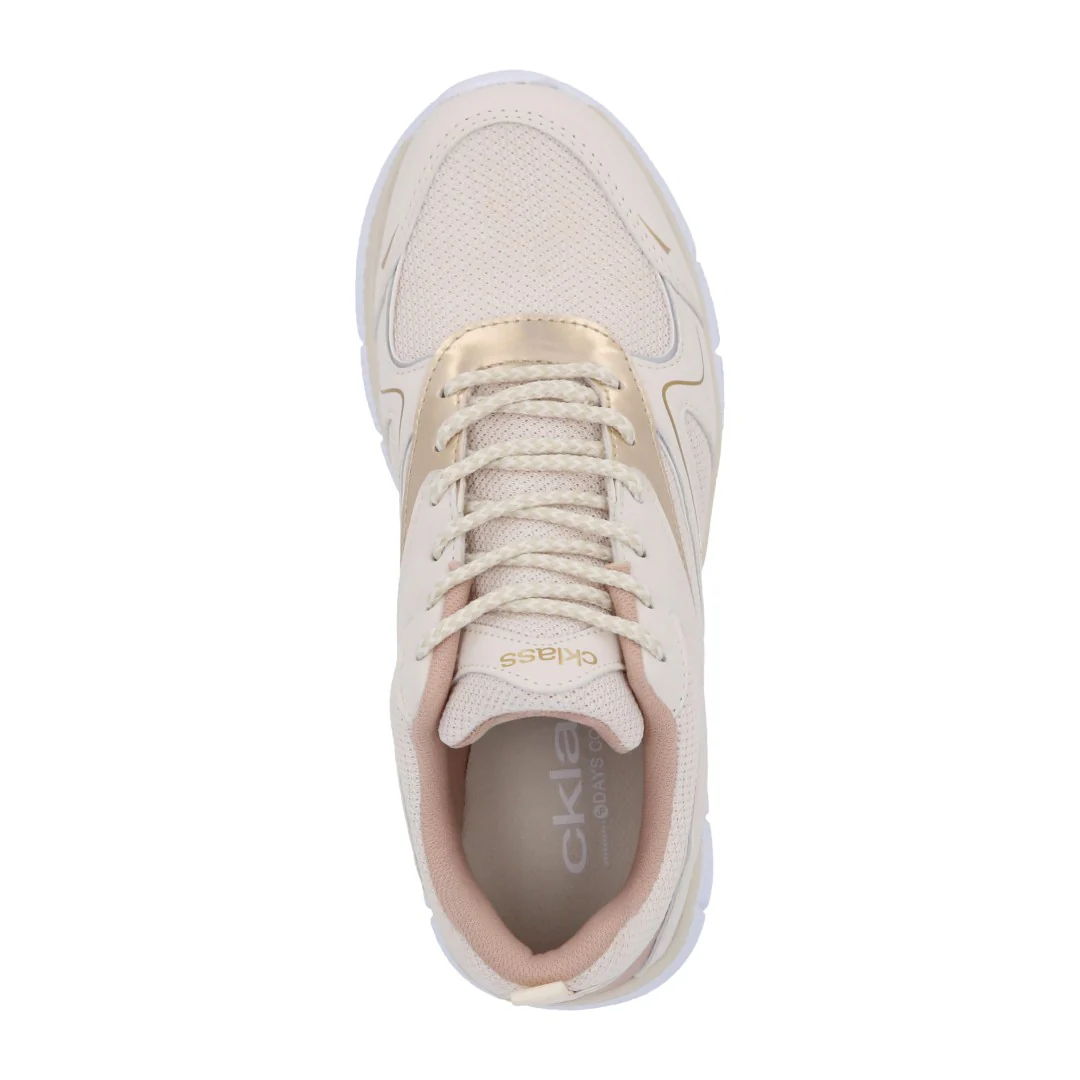TENIS DE PISO HUESO CON CINTAS 70983 - Image 5