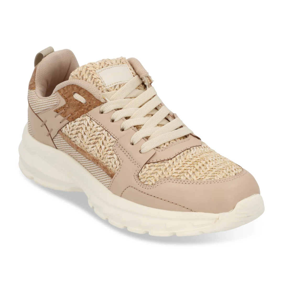 TENIS DE PISO MUJER BEIGE CON YUTE 56575