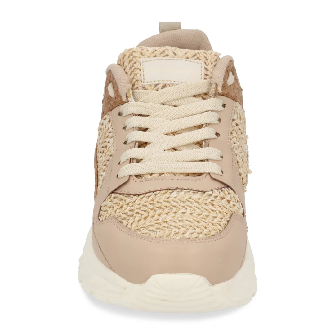 TENIS DE PISO MUJER BEIGE CON YUTE 56575 - Image 4