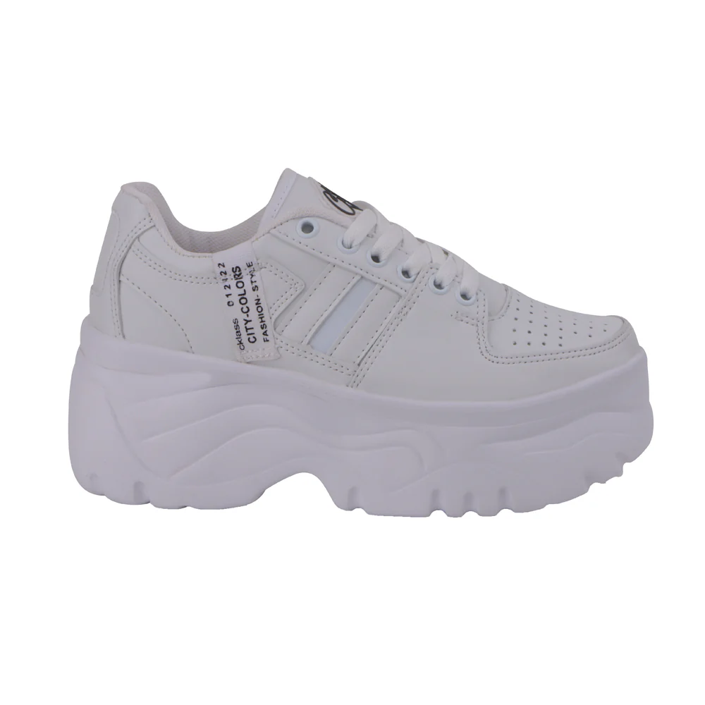 TENIS DE PLATAFORMA BLANCO 29827 - Image 2