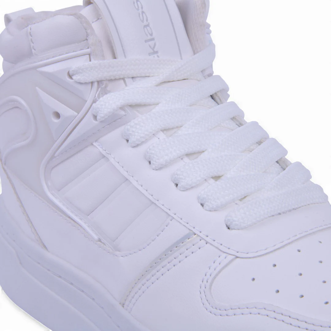 TENIS DE PLATAFORMA BLANCO ABOTINADO Y ABULLONADO 03932 - Image 6