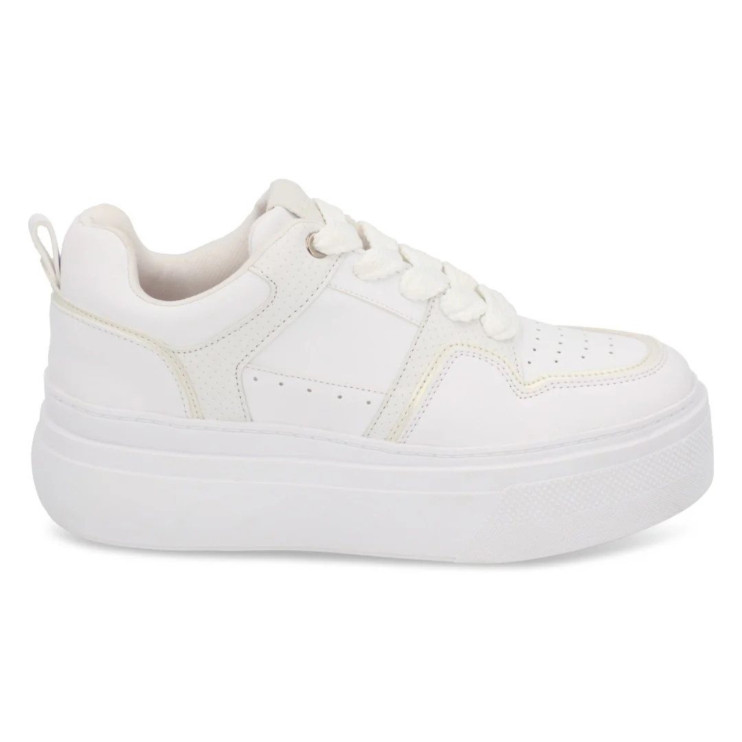 TENIS DE PLATAFORMA BLANCO AGUJETAS 50508 - Image 2