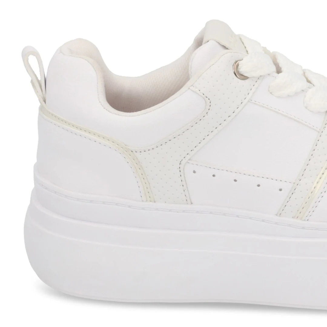 TENIS DE PLATAFORMA BLANCO AGUJETAS 50508 - Image 6