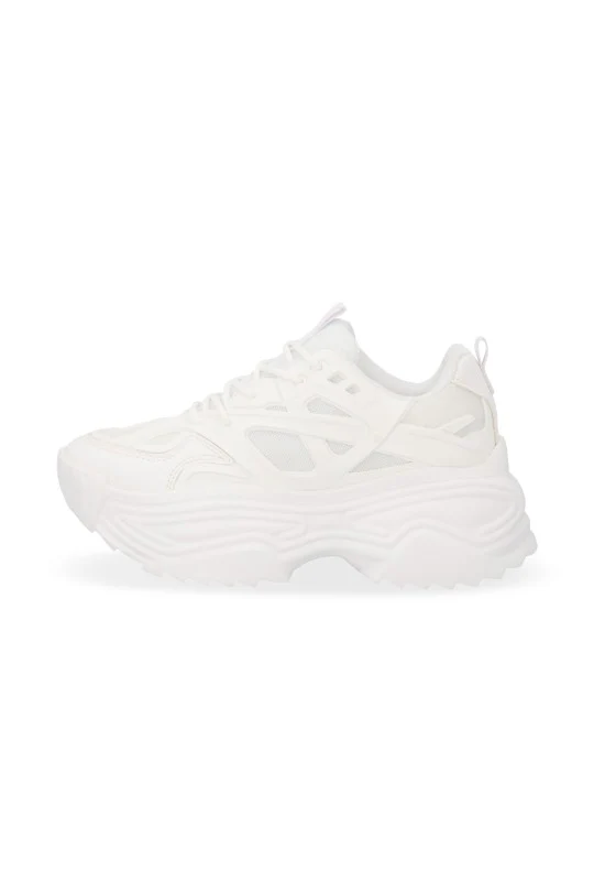 TENIS DE PLATAFORMA BLANCO SINTETICO 32843 - Image 2